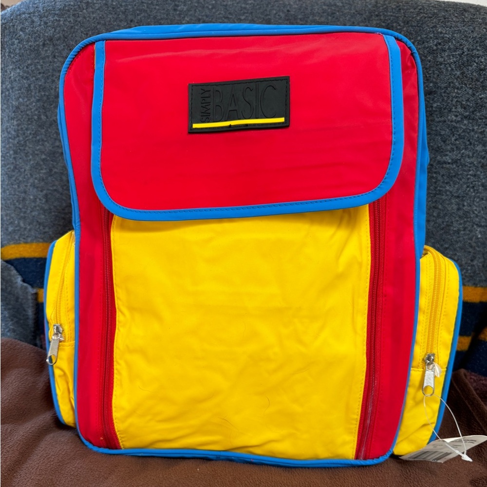 Backpack Simply Basic New Never Used 15” long 14” at widest Lots of stor… - Picture 1 of 12